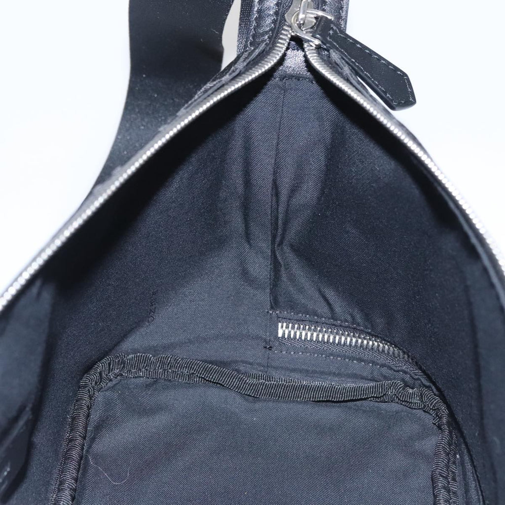 FENDI Zucca Canvas Shoulder Bag Black FF3878A