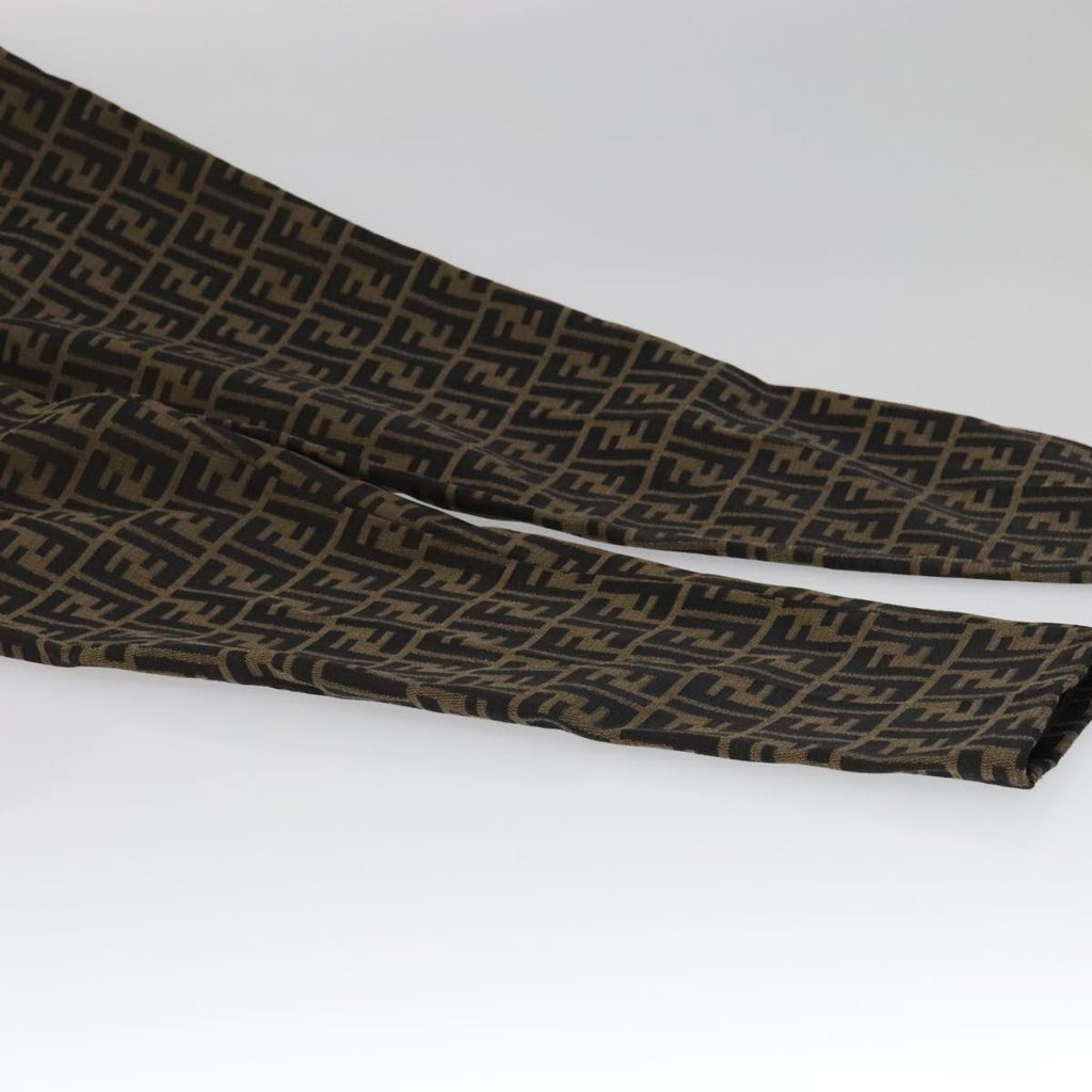 FENDI Zucca Canvas Pants 43 Black Brown FF6052