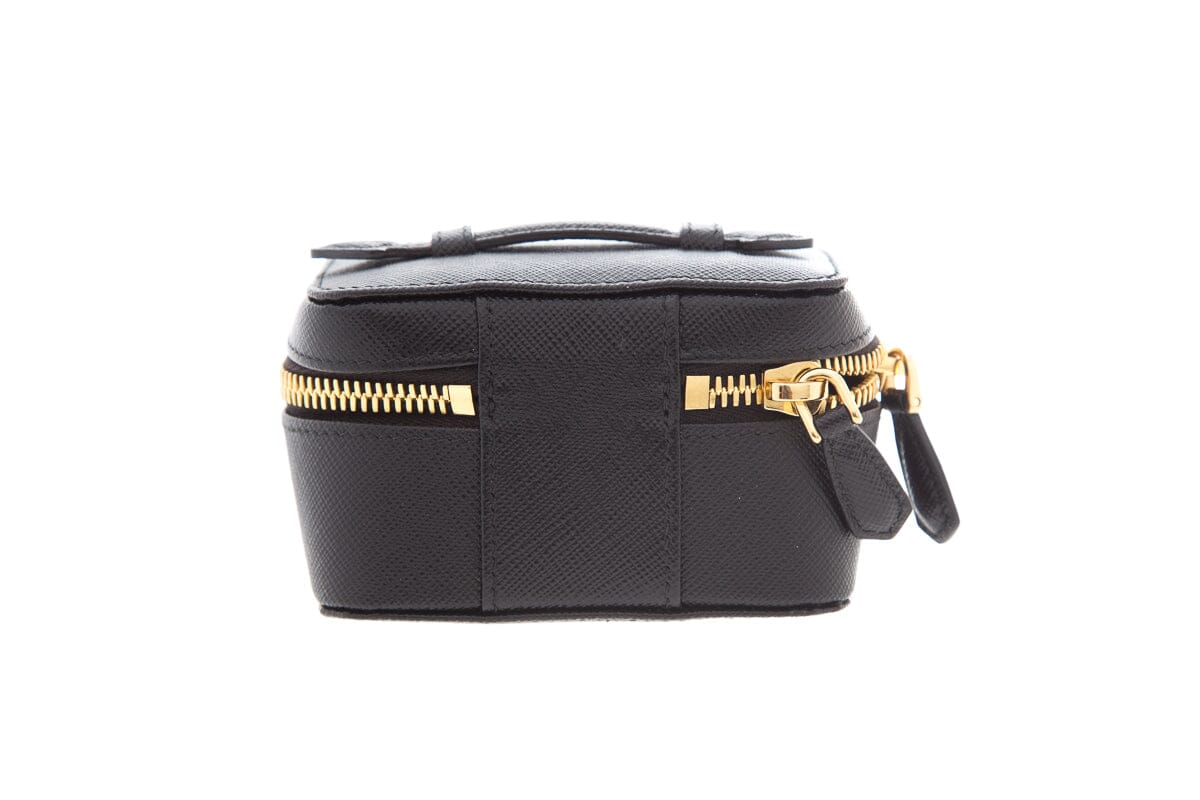 Prada Black Saffiano Leather Beauty Case