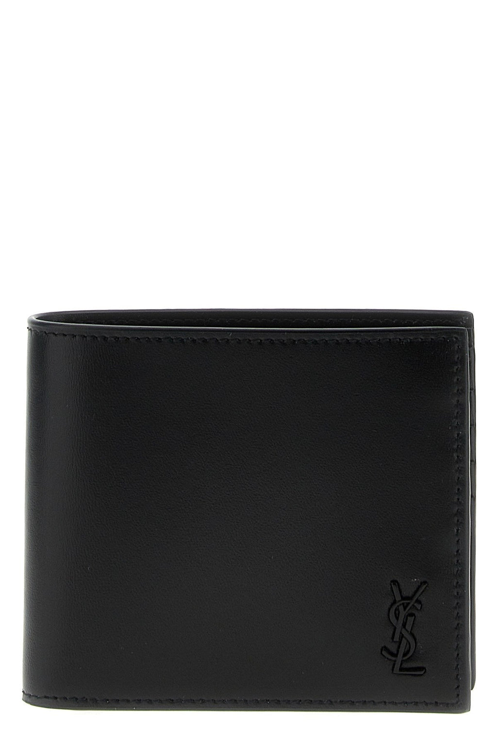 Saint Laurent Men Logo Leather Wallet