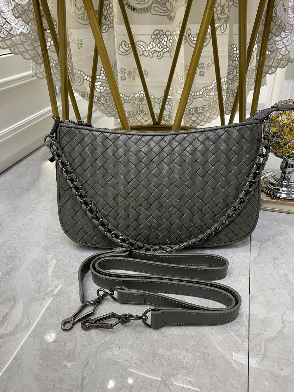 GLAMI Crossbody Bag Cinereous, For Women, Bags 9.4in/24cm