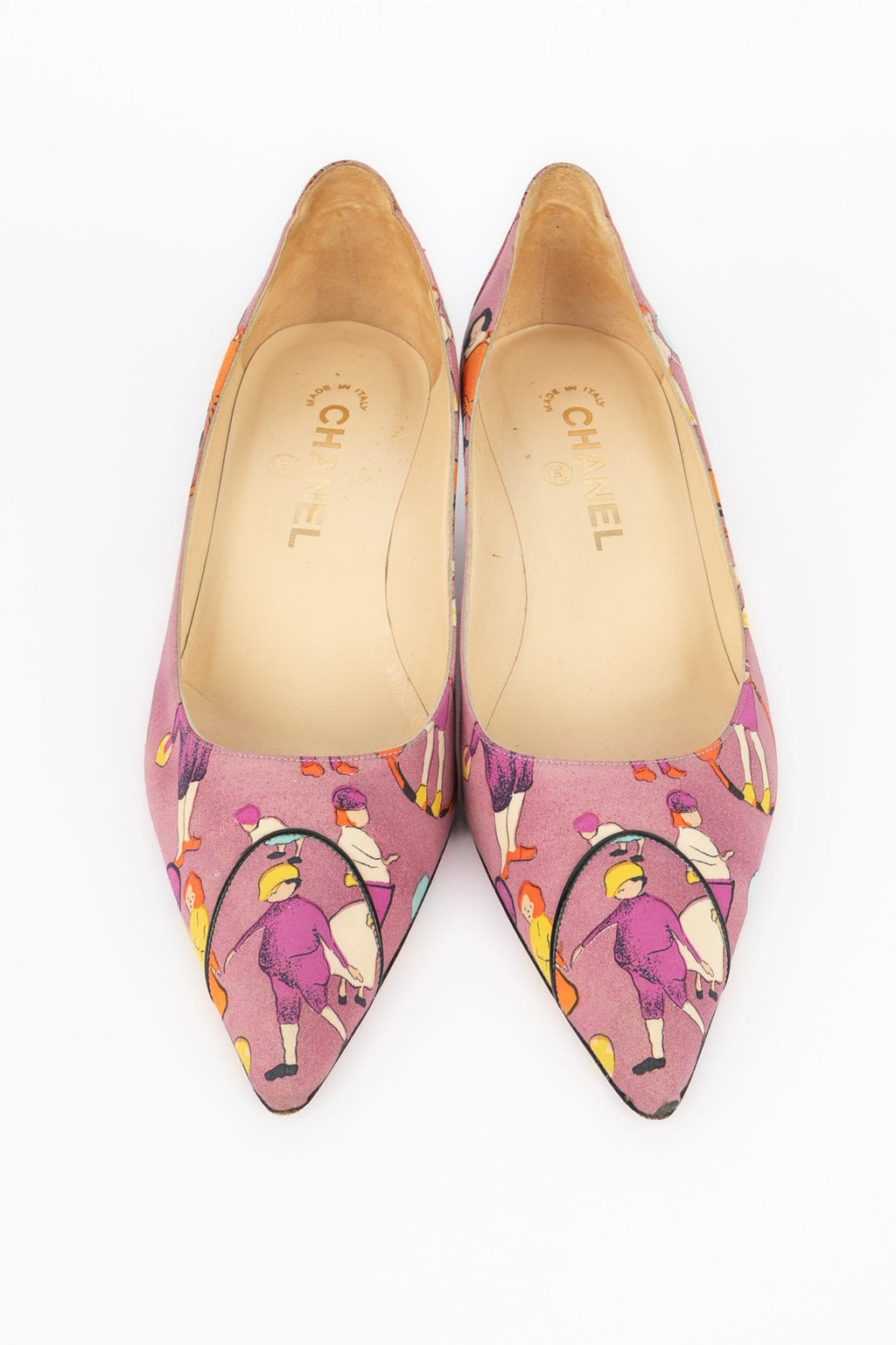 Escarpins en toile Chanel