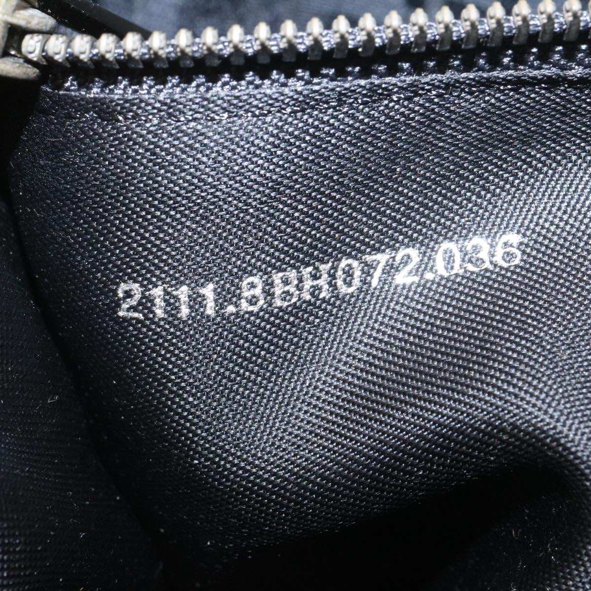 FENDI Zucchino Canvas Hand Bag Black fm1160