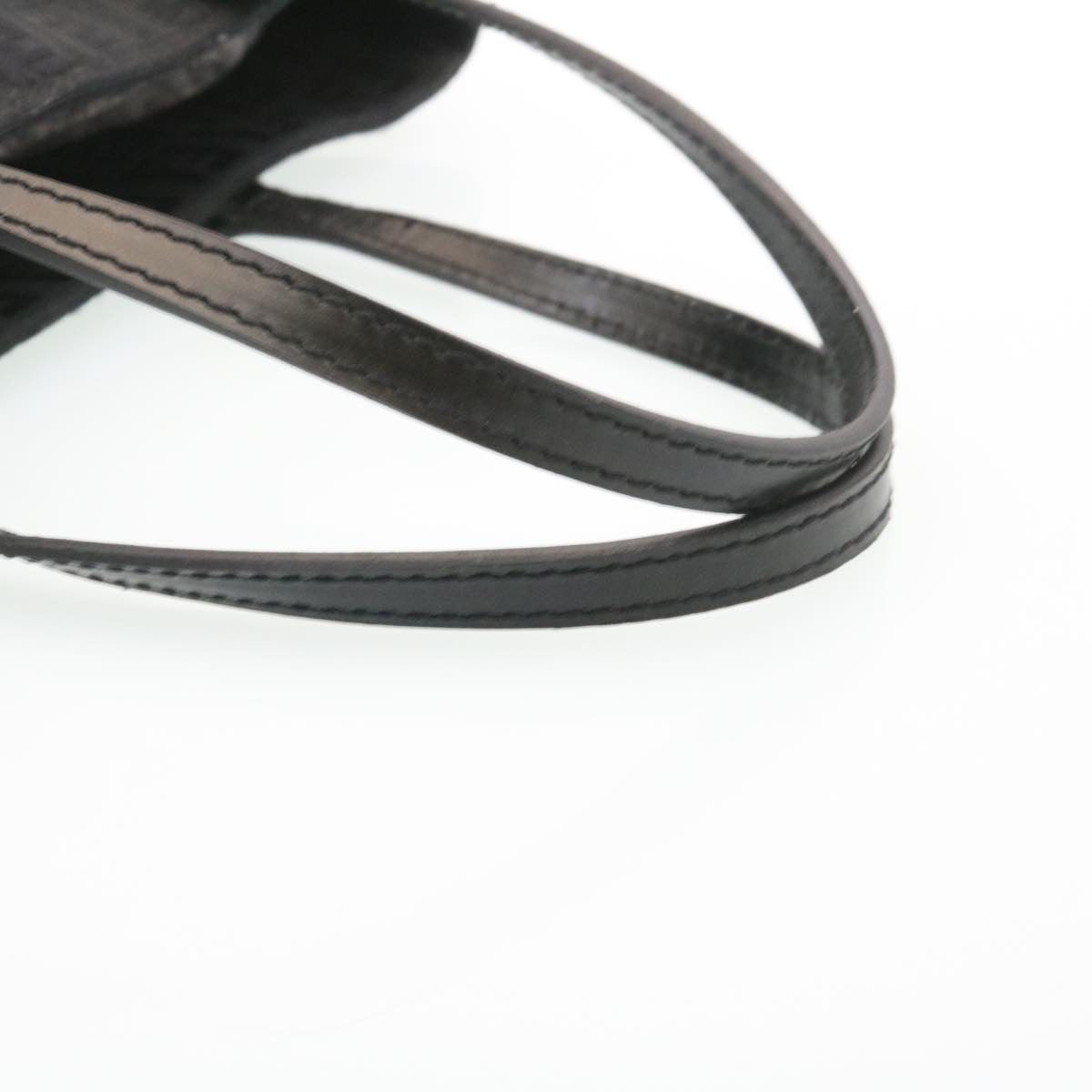 FENDI Zucchino Canvas Hand Bag Black fm1160