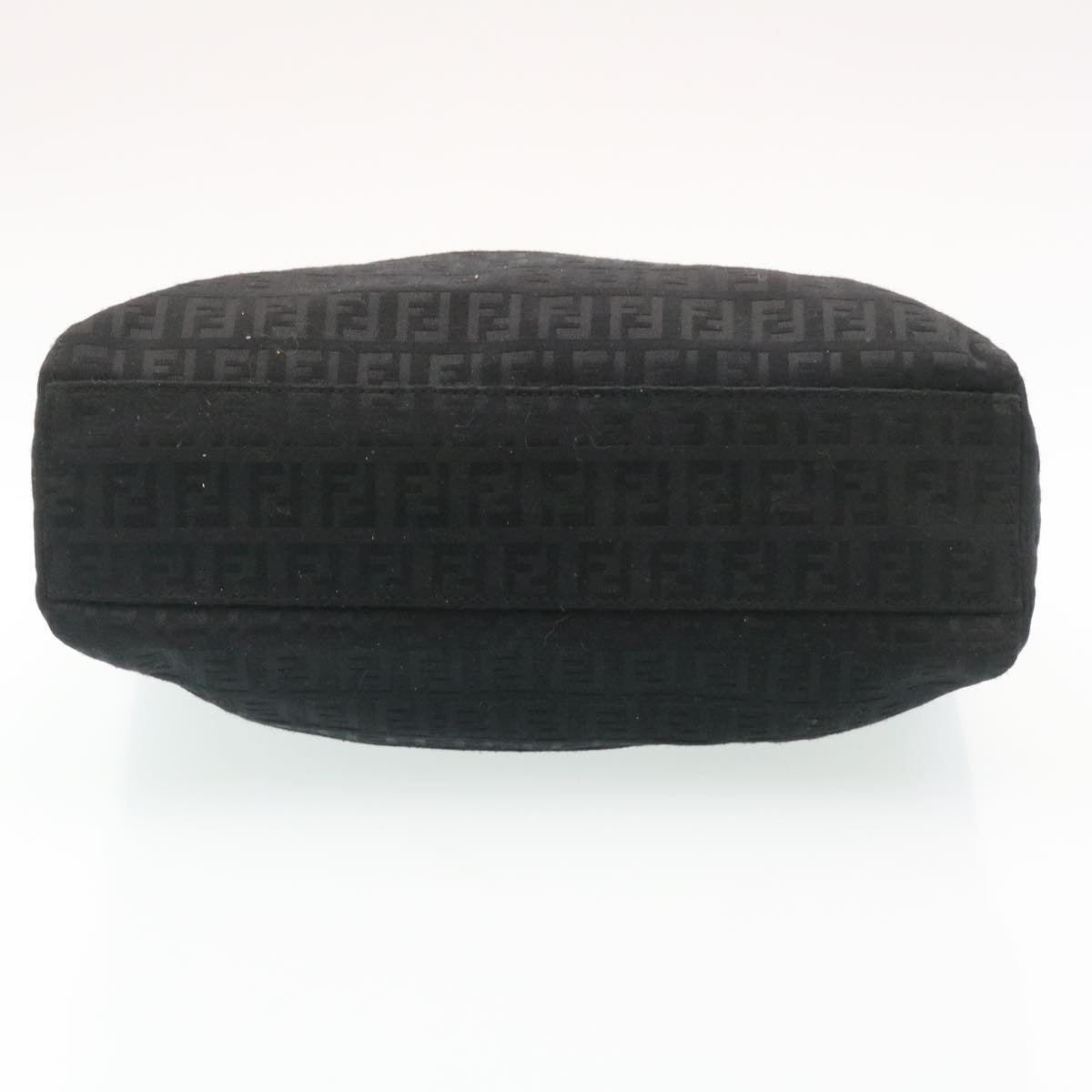 FENDI Zucchino Canvas Hand Bag Black fm1160