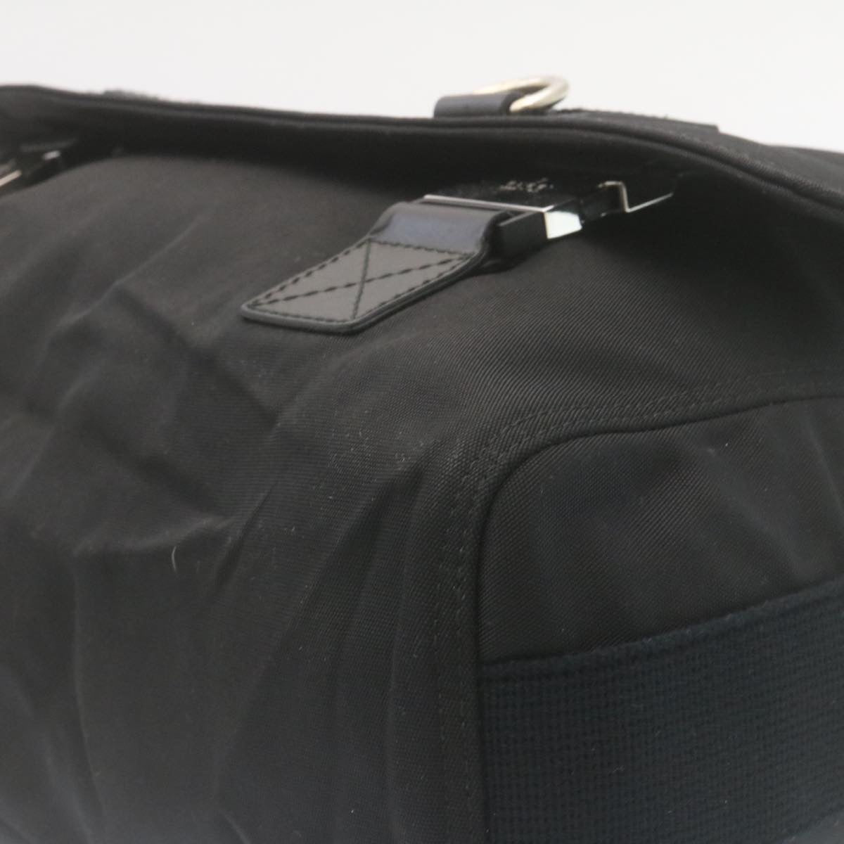 GUCCI Sherry Line Messenger Bag Shoulder Bag Nylon Black fm1186