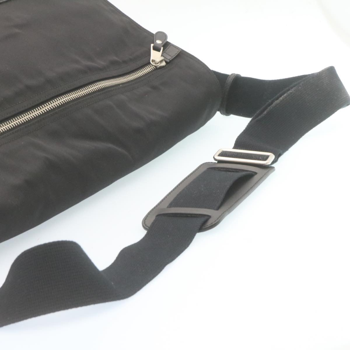 GUCCI Sherry Line Messenger Bag Shoulder Bag Nylon Black fm1186