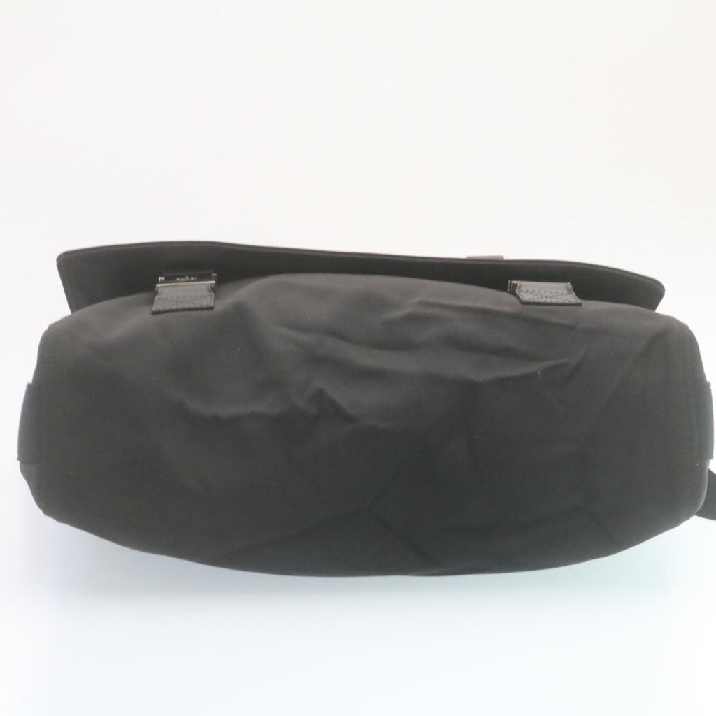 GUCCI Sherry Line Messenger Bag Shoulder Bag Nylon Black fm1186