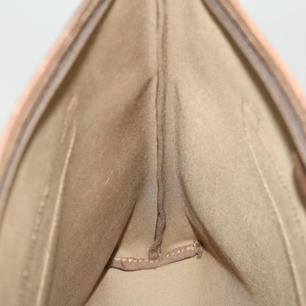 GUCCI GG Canvas Shoulder Bag PVC Leather Beige fm1310