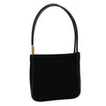 GUCCI Shoulder Bag Suede Leather Black fm1455