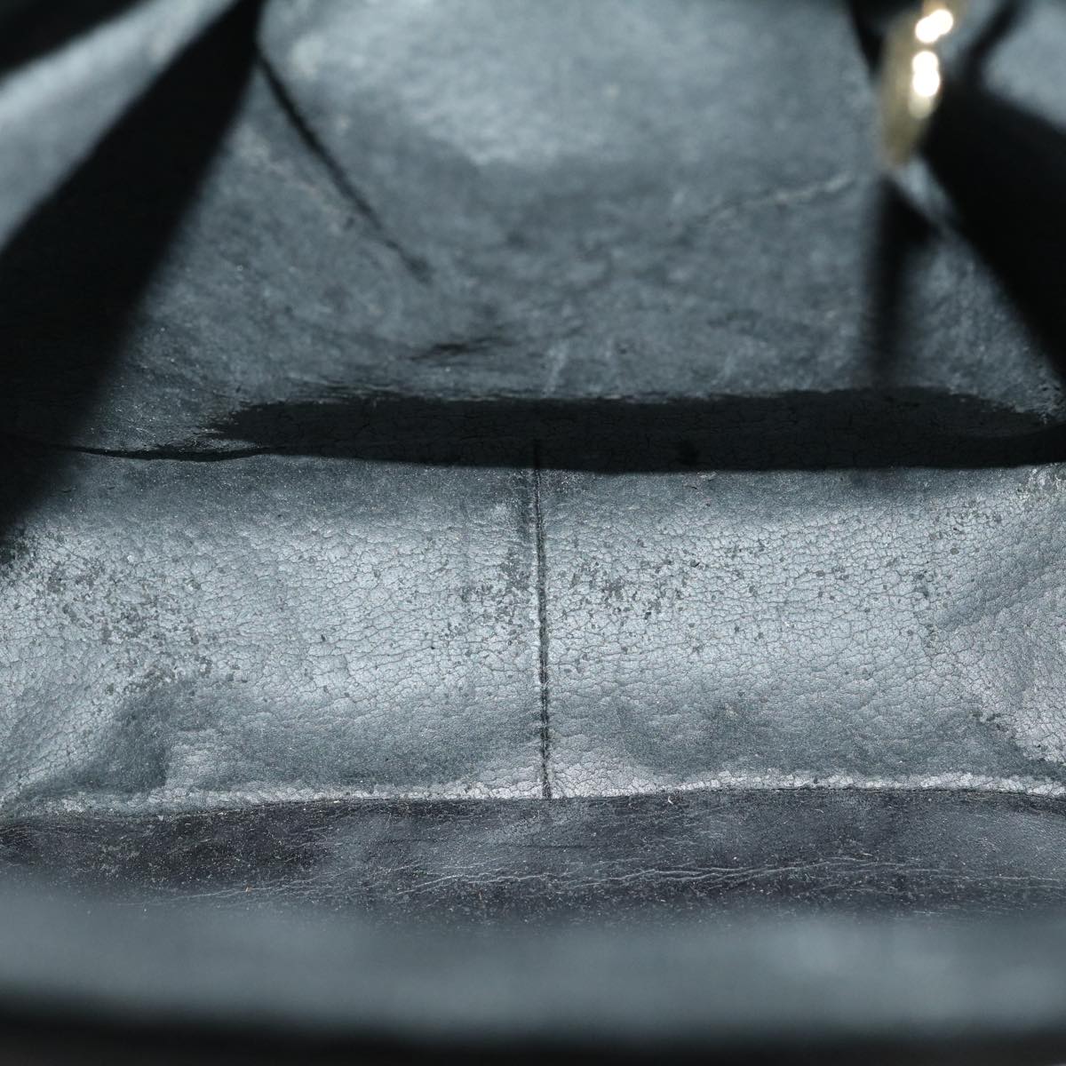 GUCCI Shoulder Bag Suede Leather Black fm1455