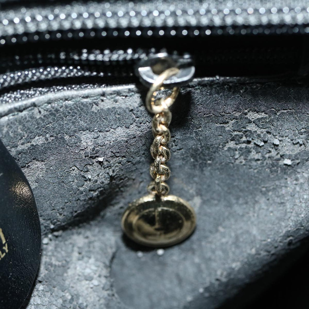 GUCCI Shoulder Bag Suede Leather Black fm1455