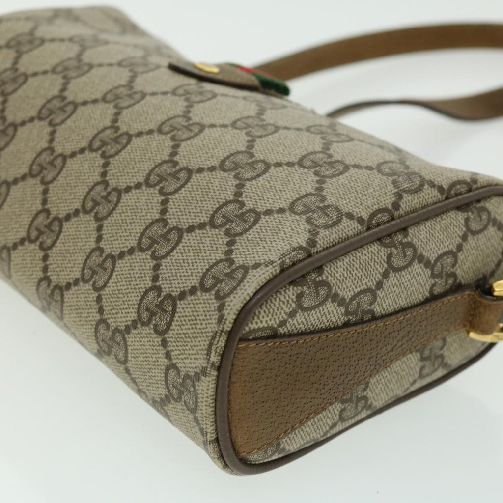 GUCCI GG Canvas Web Sherry Line Shoulder Bag Beige Red Green 8902018 fm1530