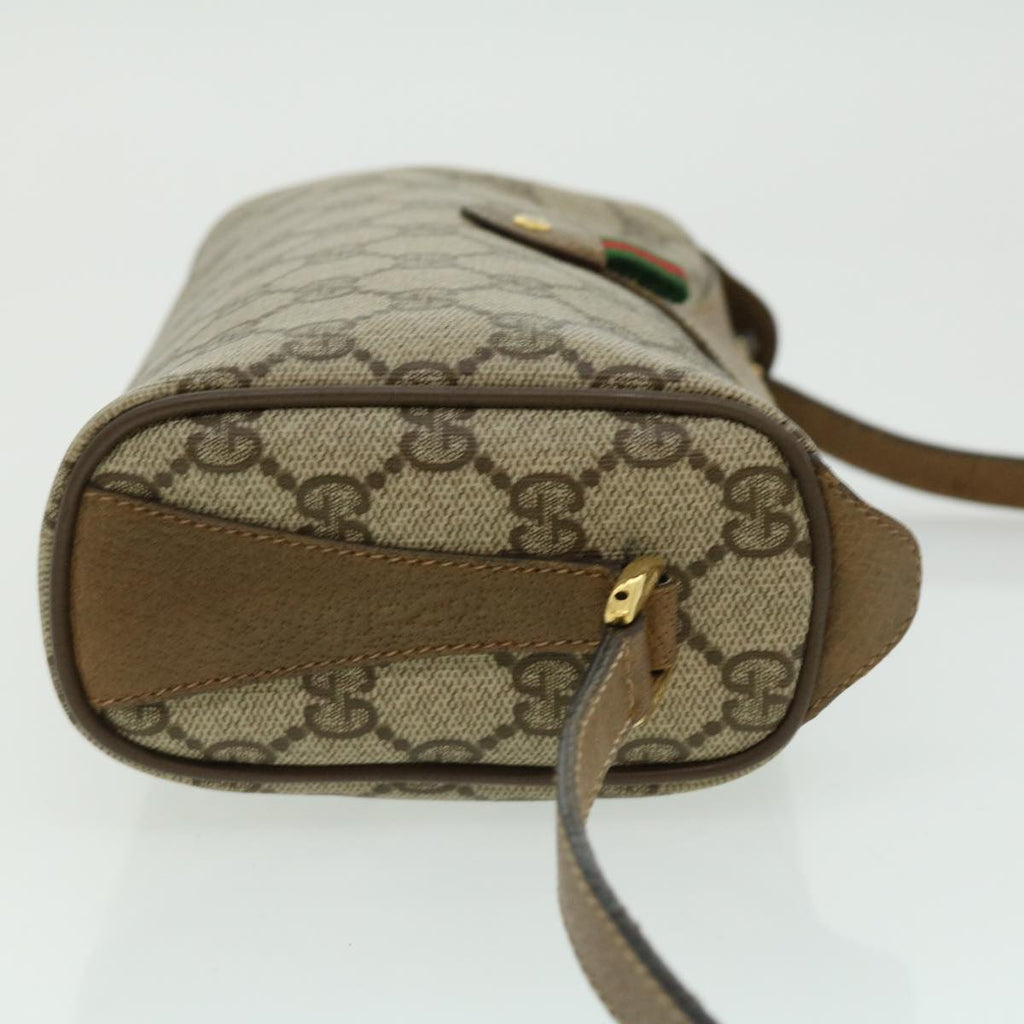 GUCCI GG Canvas Web Sherry Line Shoulder Bag Beige Red Green 8902018 fm1530