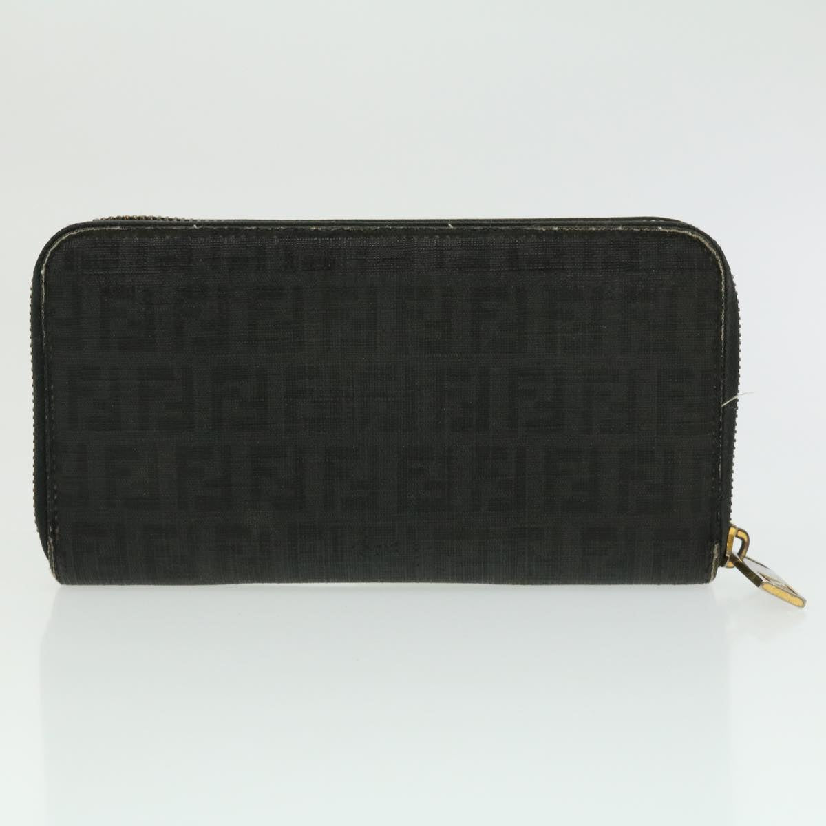 FENDI Bug Zucca Canvas Wallet 4Set Black Brown fm1630