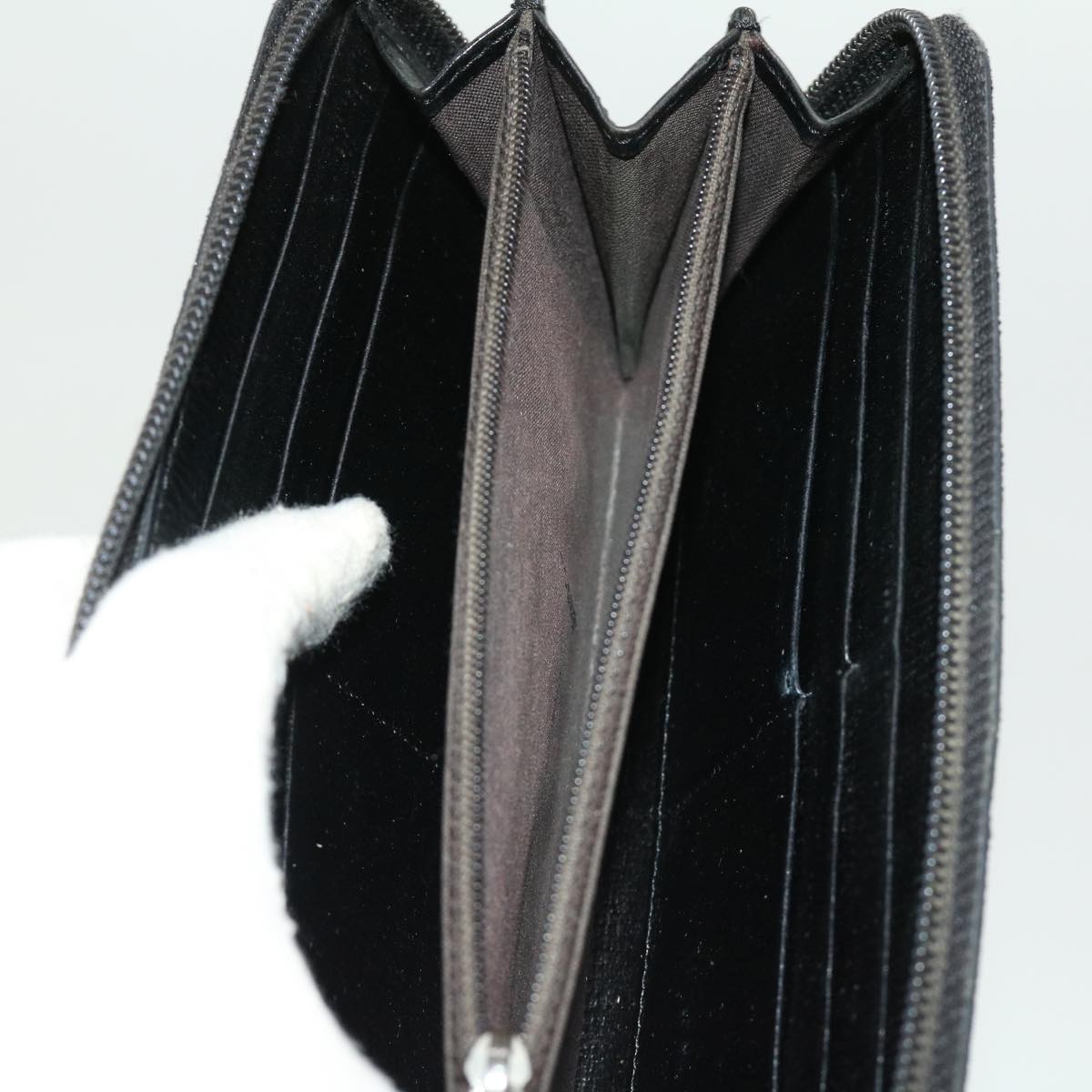 FENDI Bug Zucca Canvas Wallet 4Set Black Brown fm1630