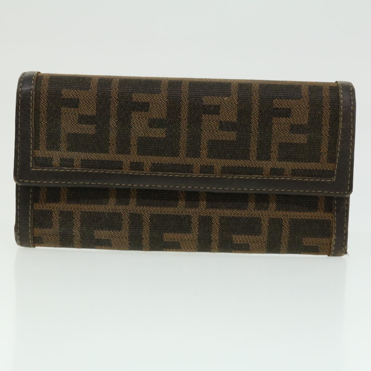FENDI Bug Zucca Canvas Wallet 4Set Black Brown fm1630