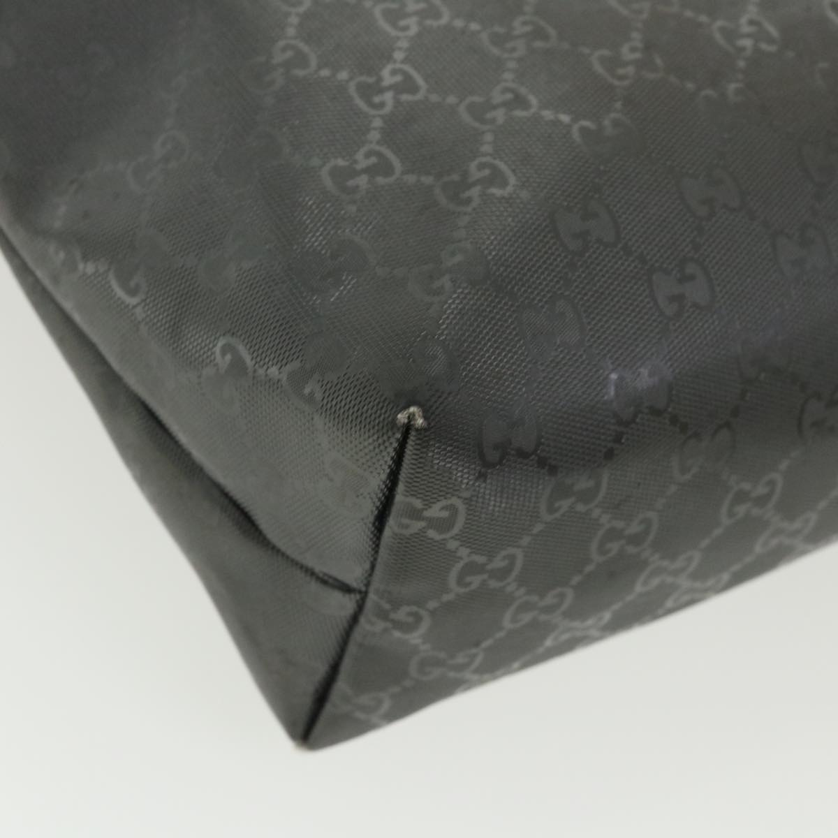 GUCCI GG Canvas Tote Bag Gray 211137492174 fm1642