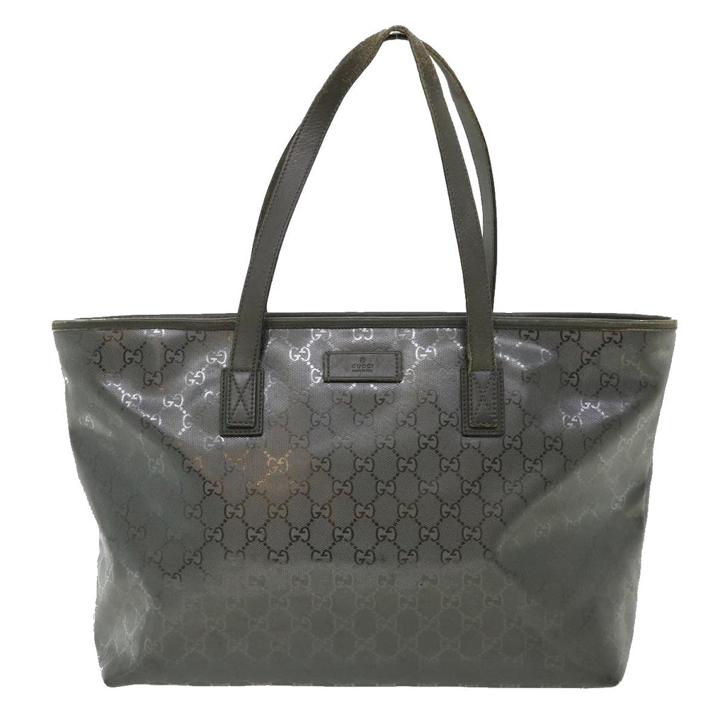 GUCCI GG Canvas Tote Bag Gray 211137492174 fm1642
