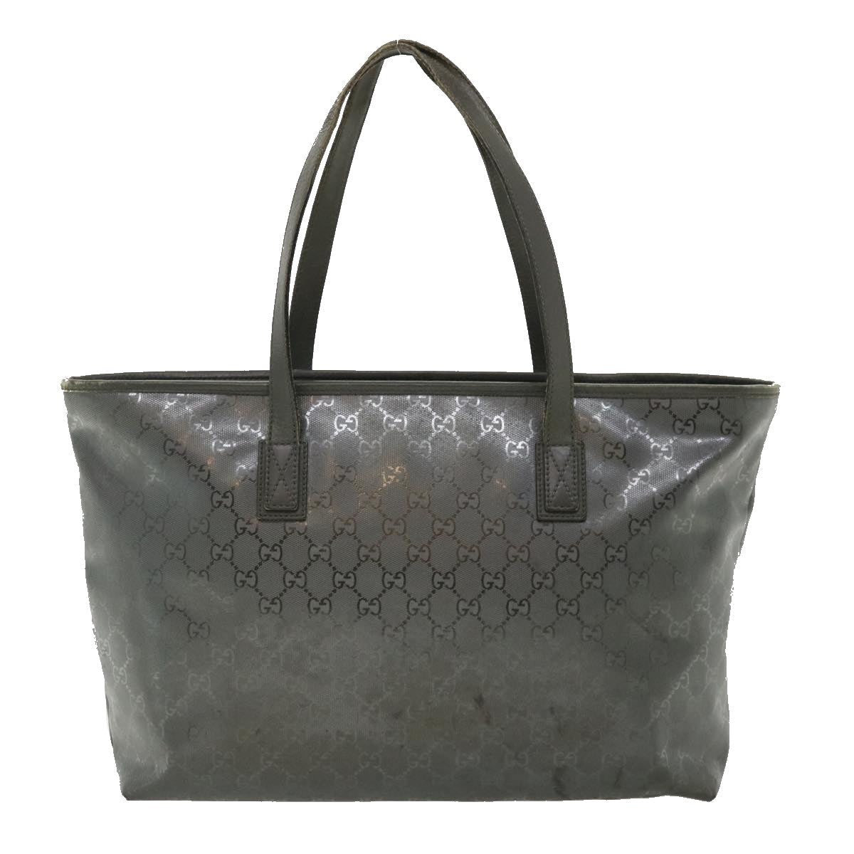 GUCCI GG Canvas Tote Bag Gray 211137492174 fm1642