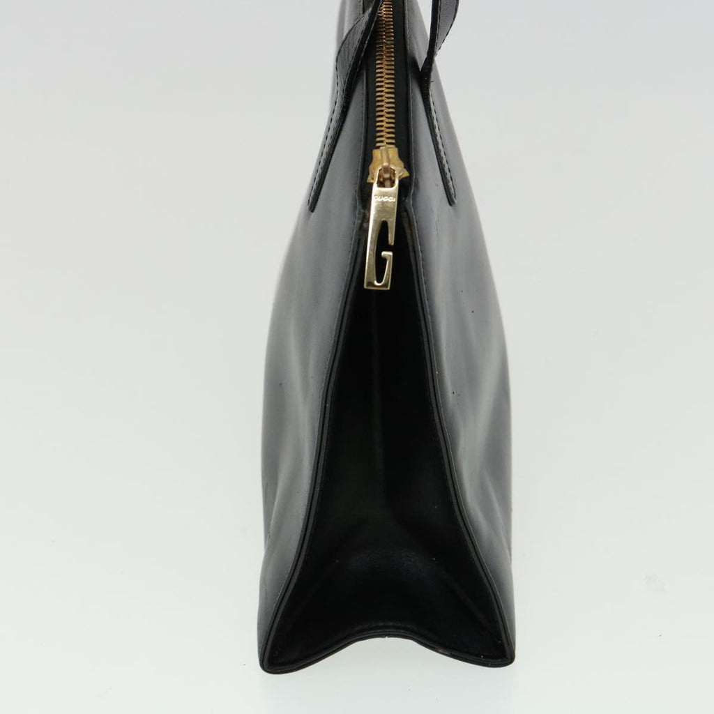 GUCCI Hand Bag Leather 3Set Black fm1716