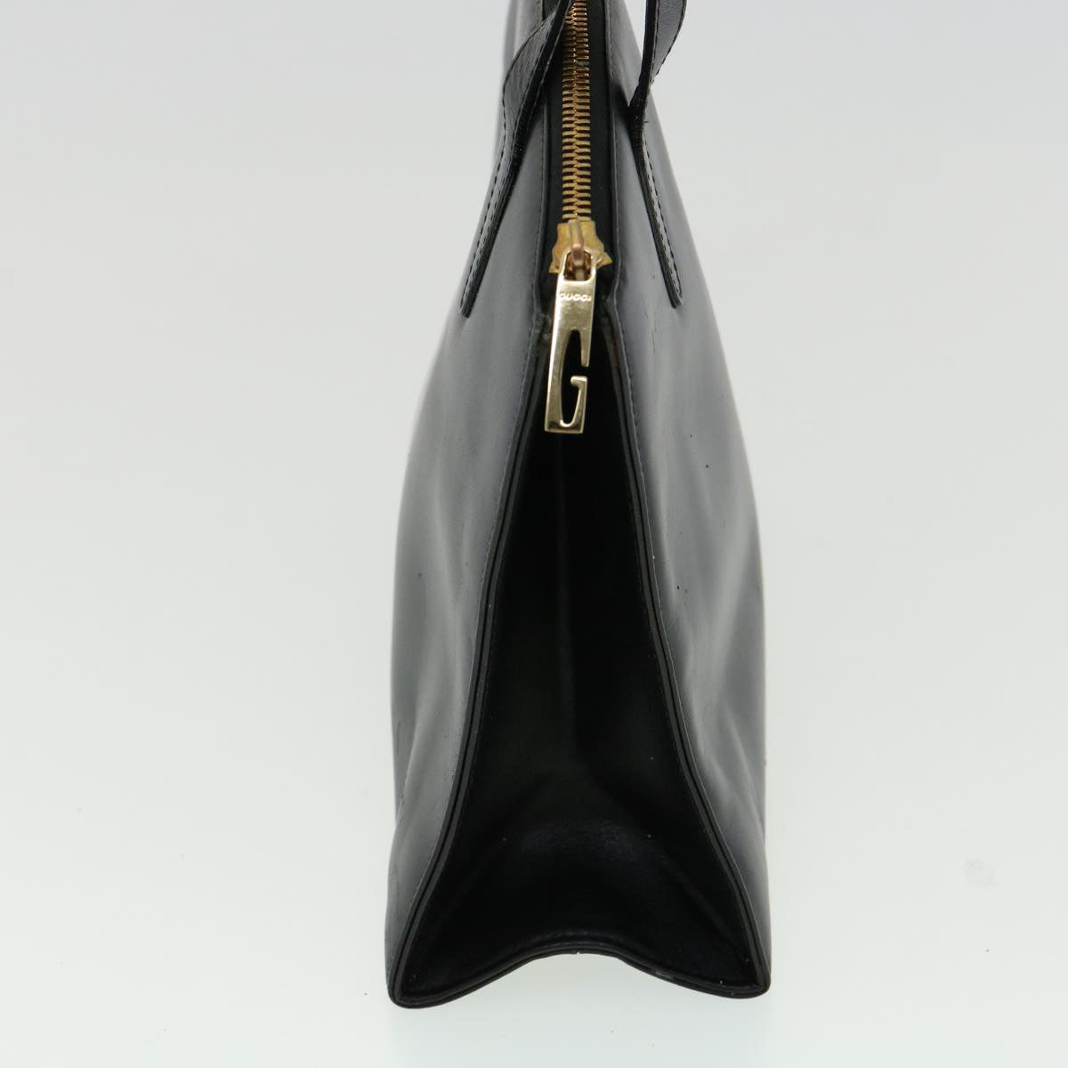 GUCCI Hand Bag Leather 3Set Black fm1716