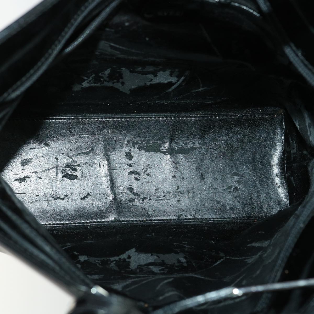 GUCCI Hand Bag Leather 3Set Black fm1716