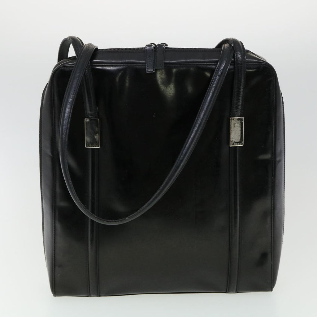 GUCCI Shoulder Bag Leather 3Set Black Green fm1718