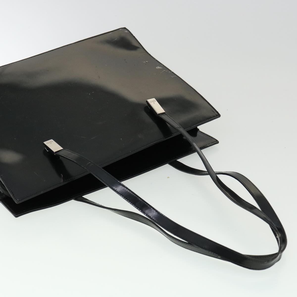 GUCCI Shoulder Bag Leather 3Set Black Green fm1718