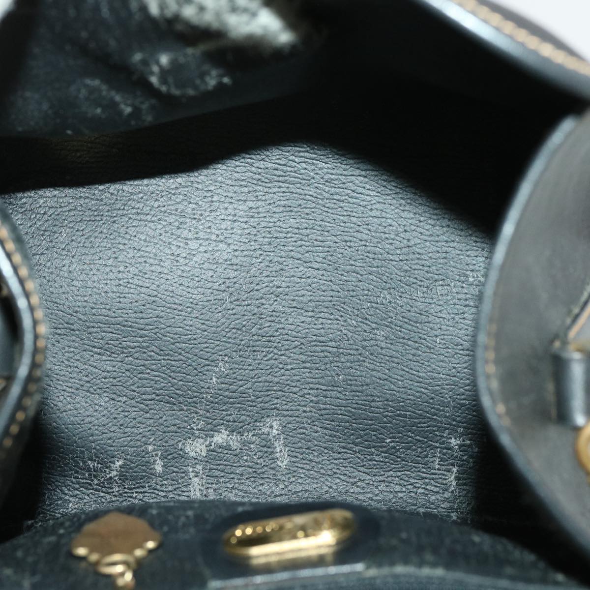 GUCCI Micro GG Canvas Turn Lock Shoulder Bag Black fm1814