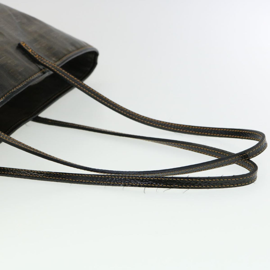 FENDI Zucca Canvas Tote Bag Enamel Brown Yellow fm1818