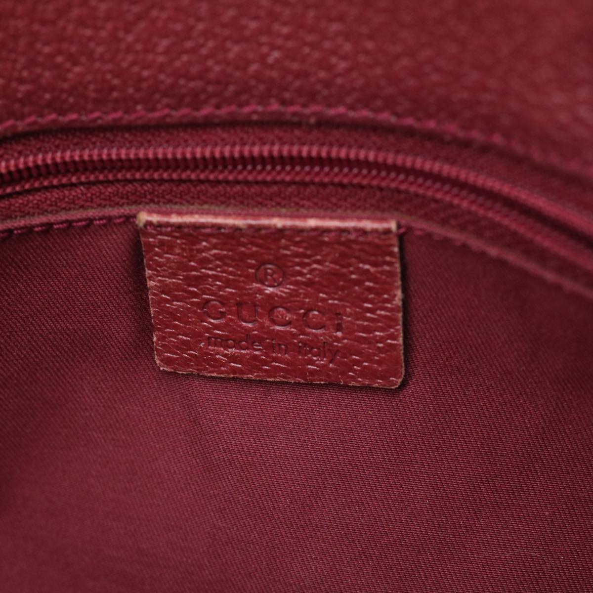 GUCCI GG Canvas Hand Bag Beige Red 120844 fm1892