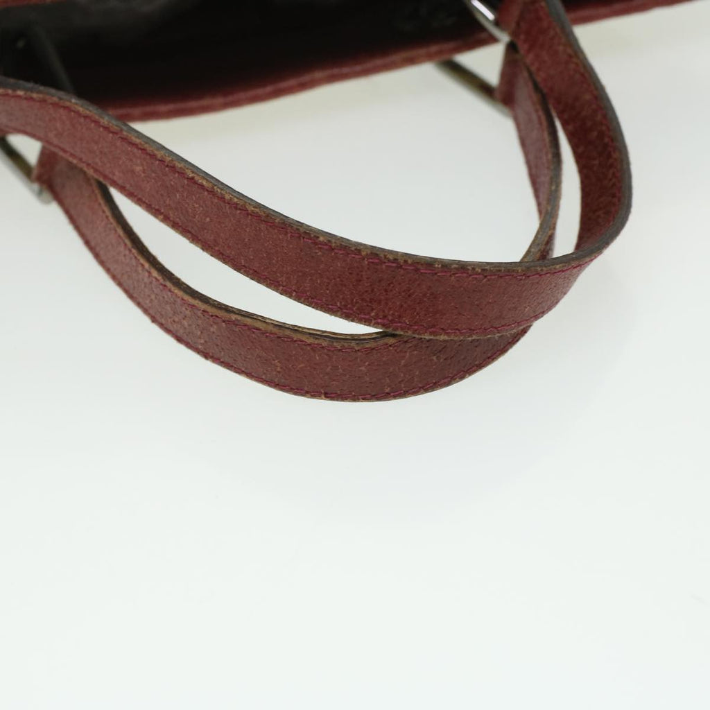 GUCCI GG Canvas Hand Bag Beige Red 120844 fm1892
