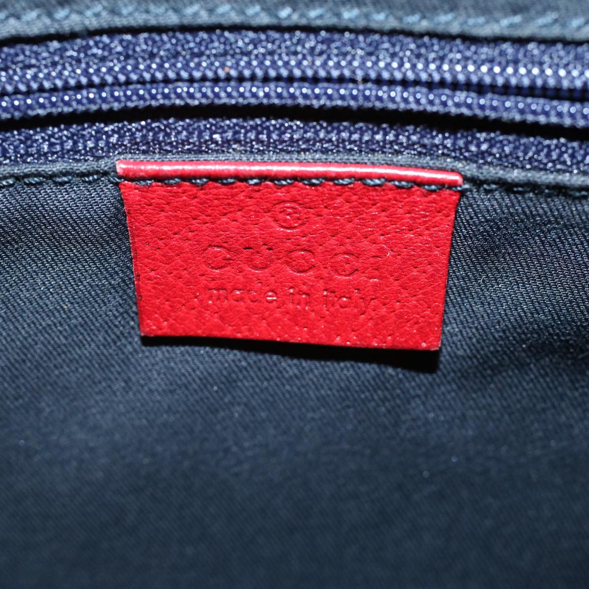 GUCCI GG Canvas Shoulder Bag Beige Red fm1893