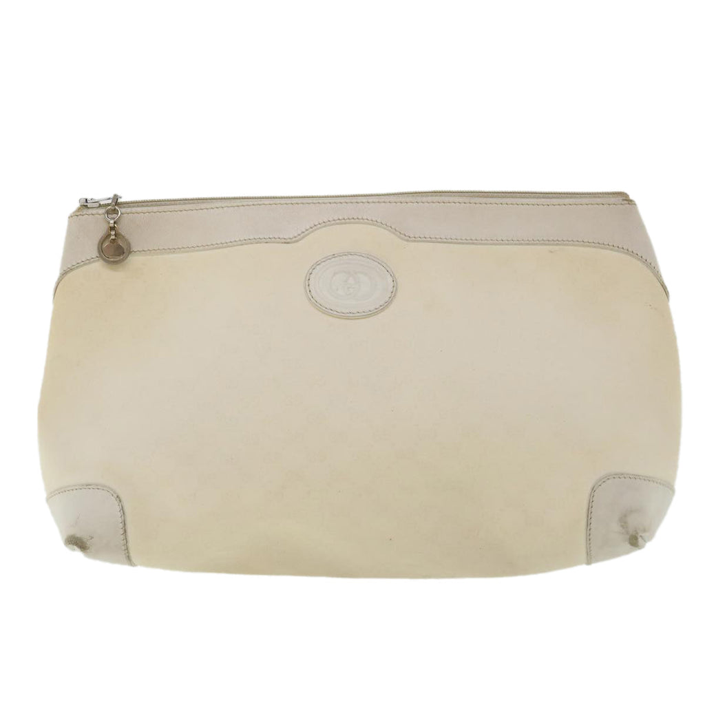 GUCCI Micro GG Canvas Clutch Bag White 014.904.0597 fm1931