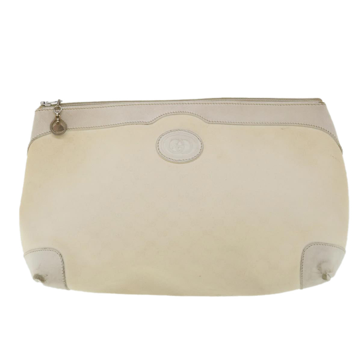 GUCCI Micro GG Canvas Clutch Bag White 014.904.0597 fm1931