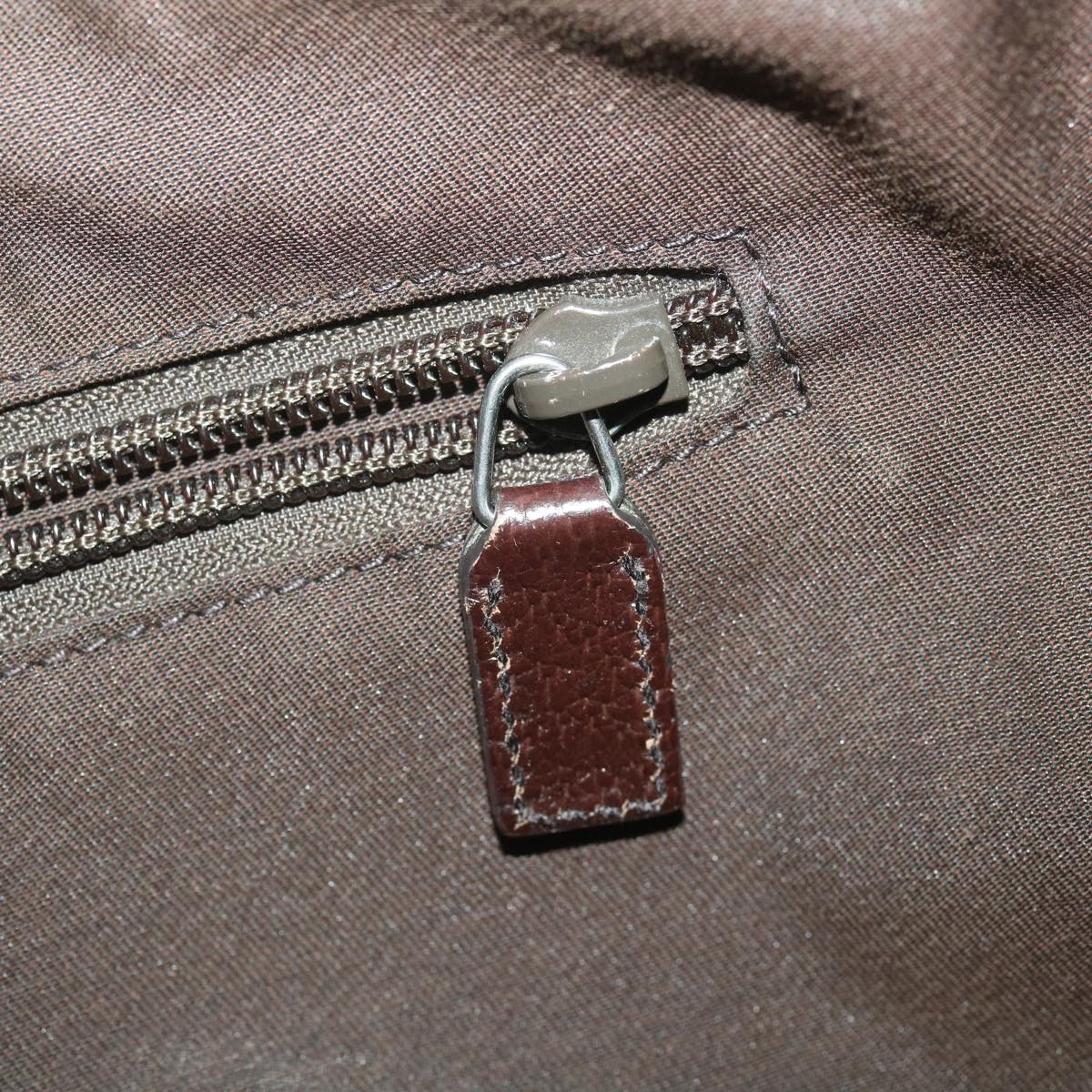 GUCCI GG Canvas Shoulder Bag Beige Dark Brown 181092 fm2121