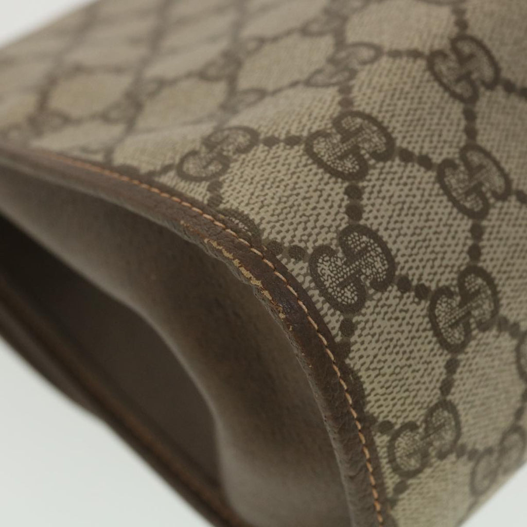 GUCCI GG Canvas Web Sherry Line Clutch Bag Beige Red 156.01.031 fm2132