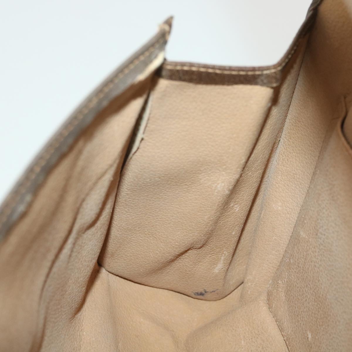 GUCCI GG Canvas Web Sherry Line Clutch Bag Beige Red 156.01.031 fm2132