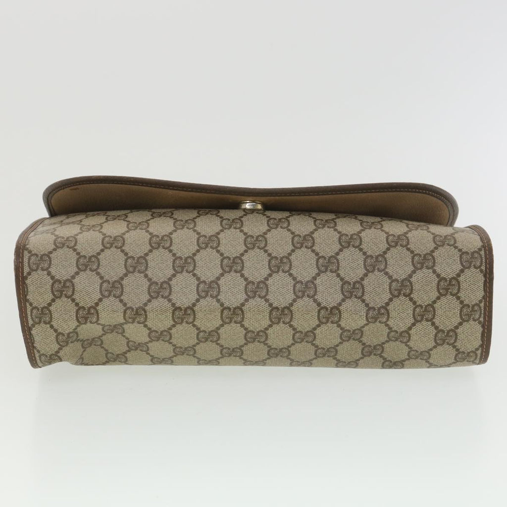 GUCCI GG Canvas Web Sherry Line Clutch Bag Beige Red 156.01.031 fm2132