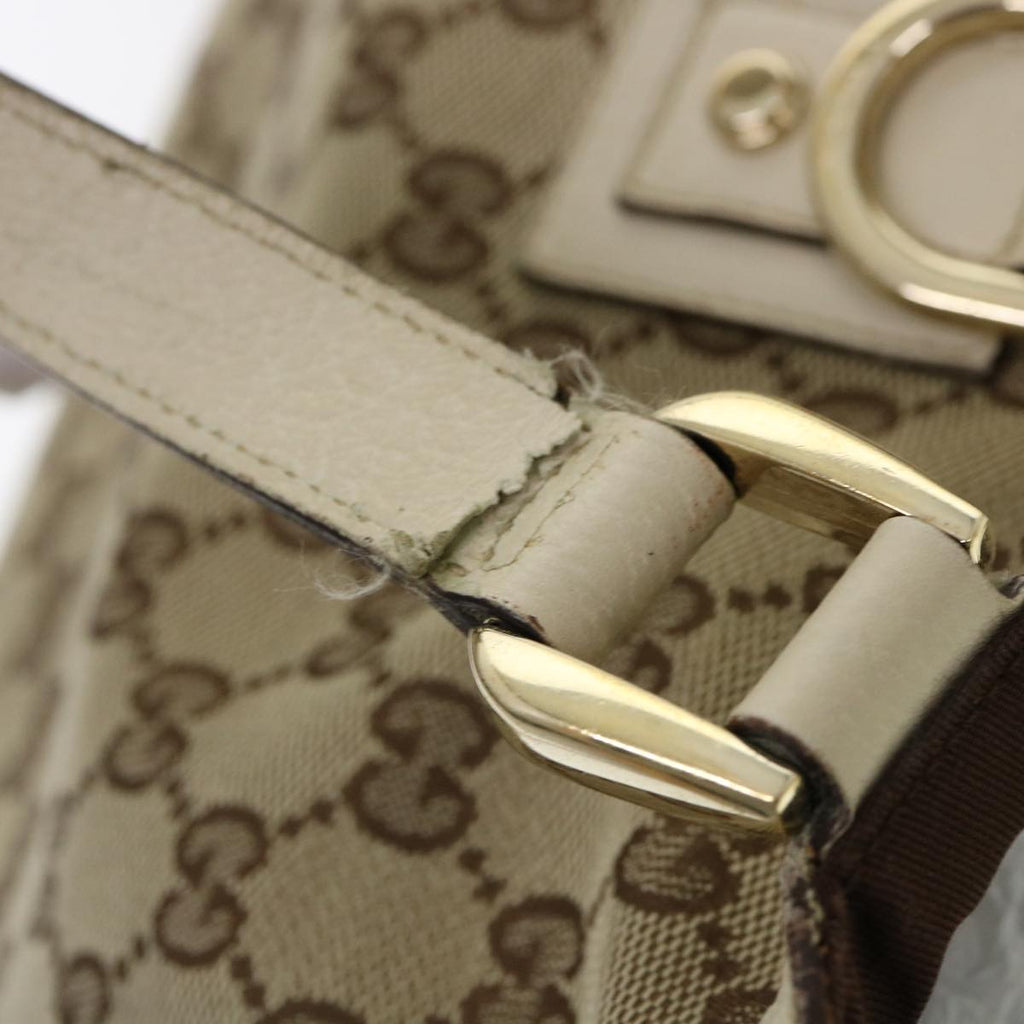 GUCCI GG Canvas Hand Bag 2Set Beige fm2158