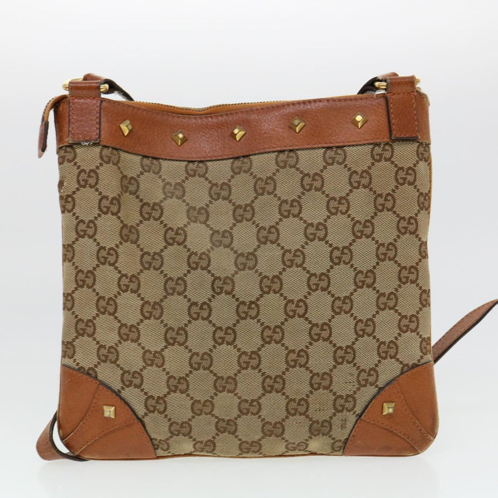 GUCCI GG Canvas Hand Bag 2Set Beige fm2158