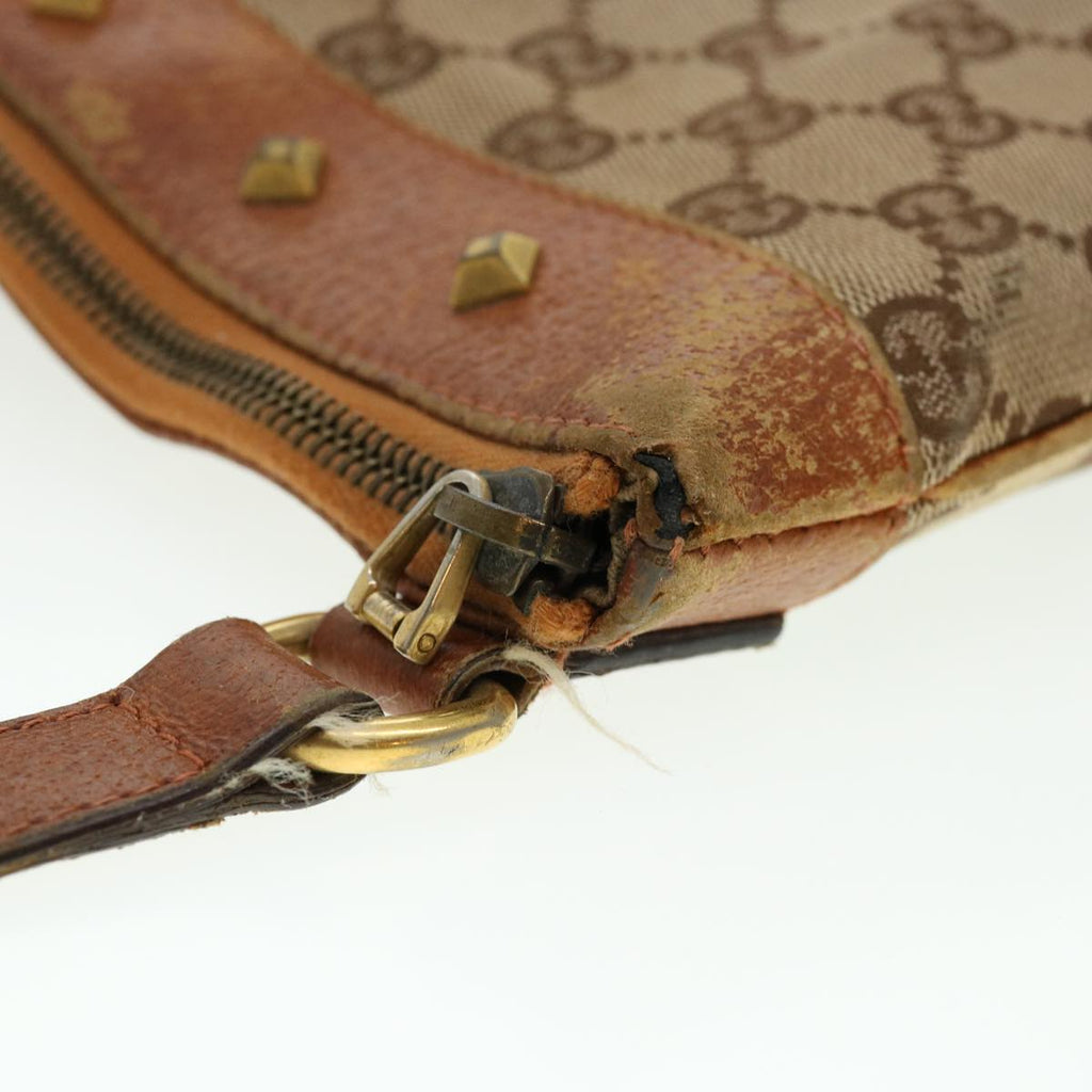GUCCI GG Canvas Hand Bag 2Set Beige fm2158