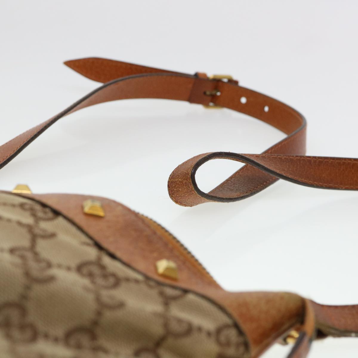 GUCCI GG Canvas Hand Bag 2Set Beige fm2158