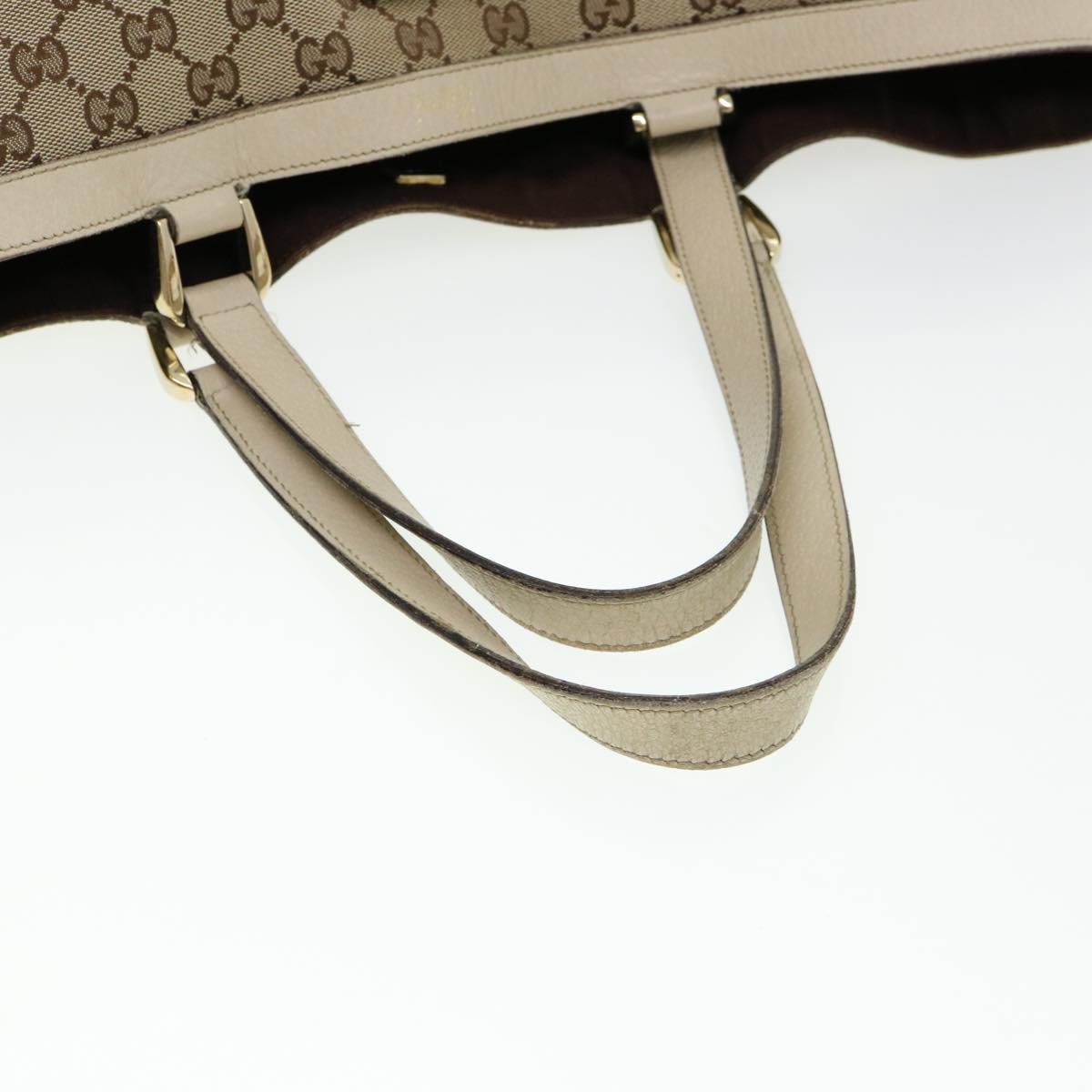 GUCCI GG Canvas Hand Bag 2Set Beige fm2158