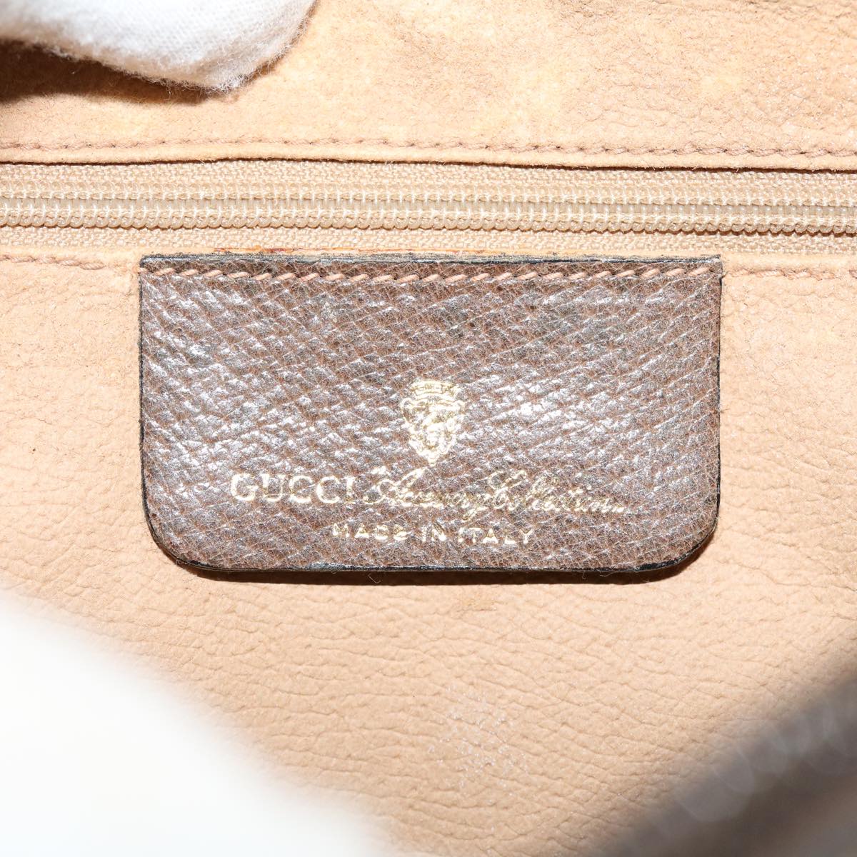 GUCCI GG Canvas Web Sherry Line Shoulder Bag Beige Red Green fm2200