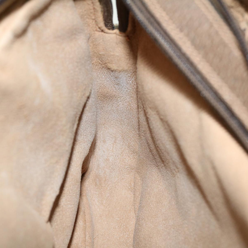 GUCCI GG Canvas Web Sherry Line Shoulder Bag Beige Red Green fm2200