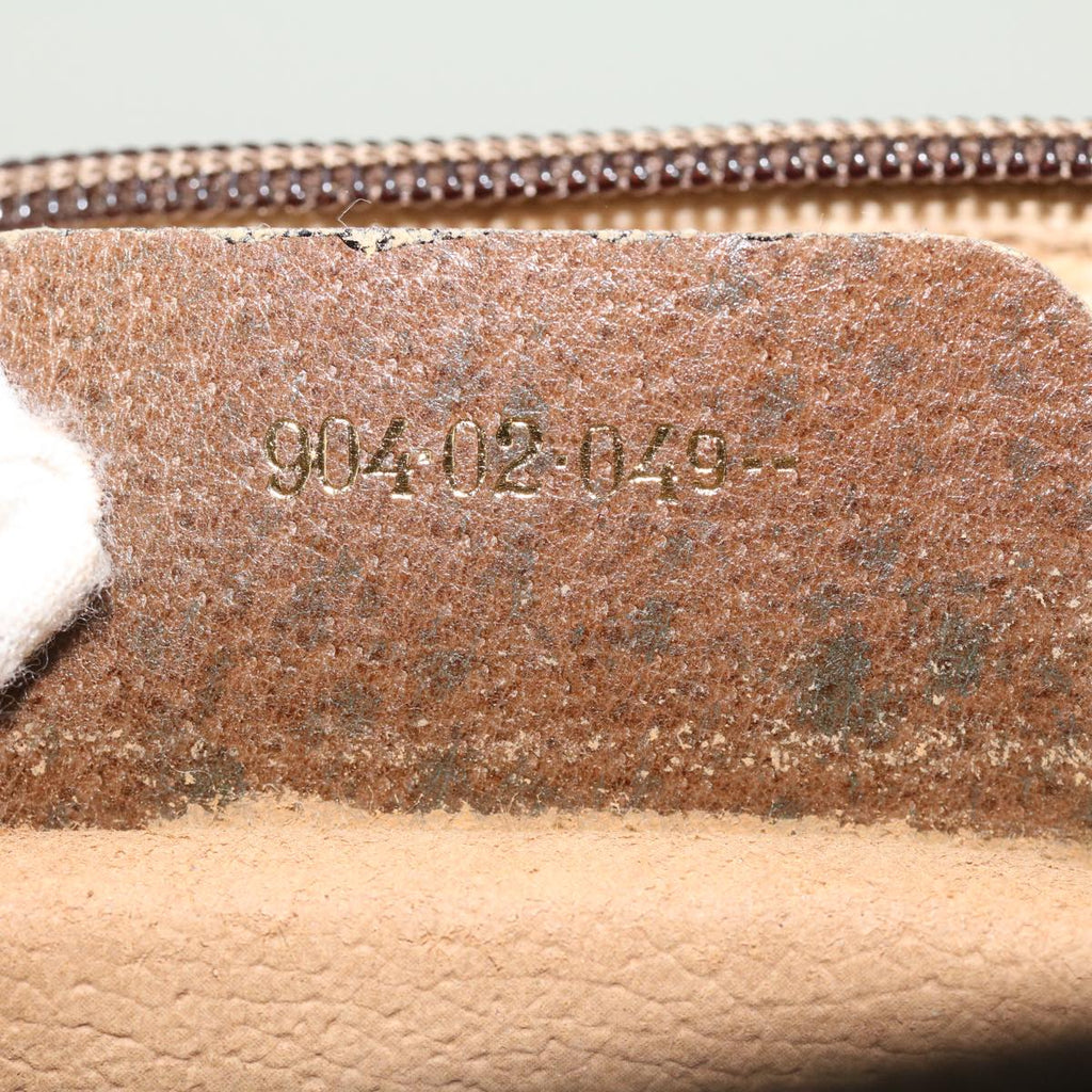 GUCCI GG Canvas Web Sherry Line Shoulder Bag Beige Red Green fm2200