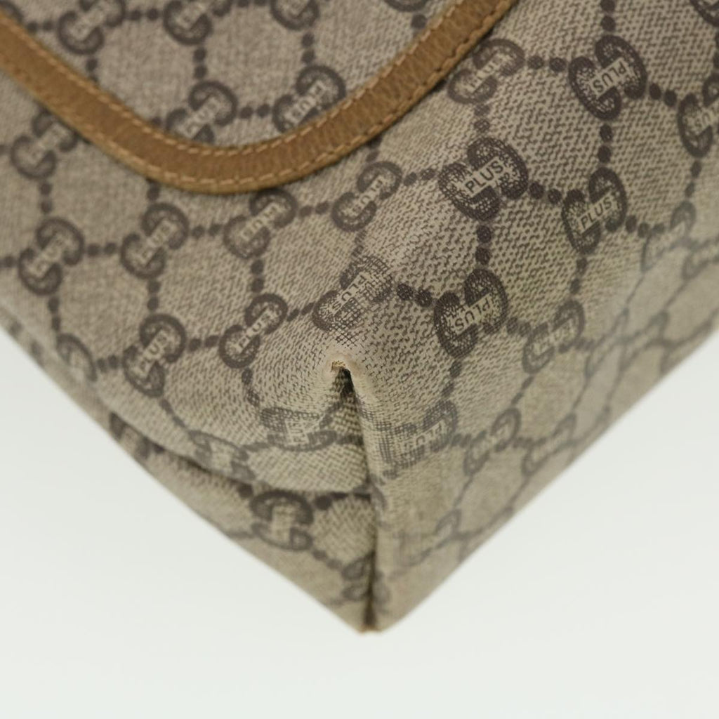 GUCCI GG Plus Canvas Web Sherry Line Tote Bag Beige Red Green fm2209