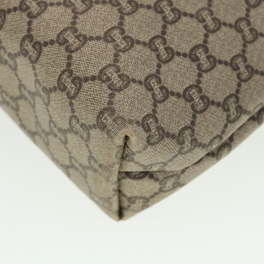 GUCCI GG Plus Canvas Web Sherry Line Tote Bag Beige Red Green fm2209